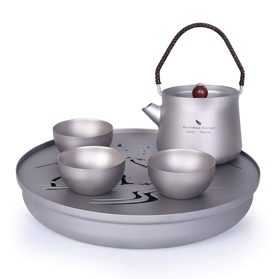 Amazon.co.jp: Boundless Voyage チタン茶器セット 急須